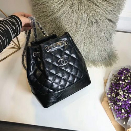 chanel gabrielle black backpack