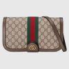 Gucci GG Unisex Ophidia GG Messenger Bag-Brown