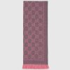 Gucci Women GG Jacquard Pattern Knitted Scarf