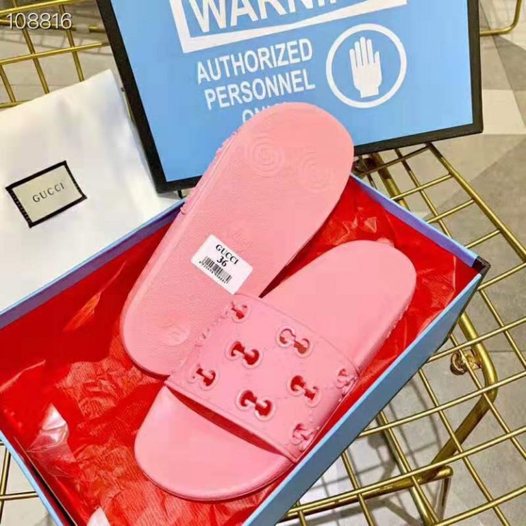 women's rubber gg slide sandal