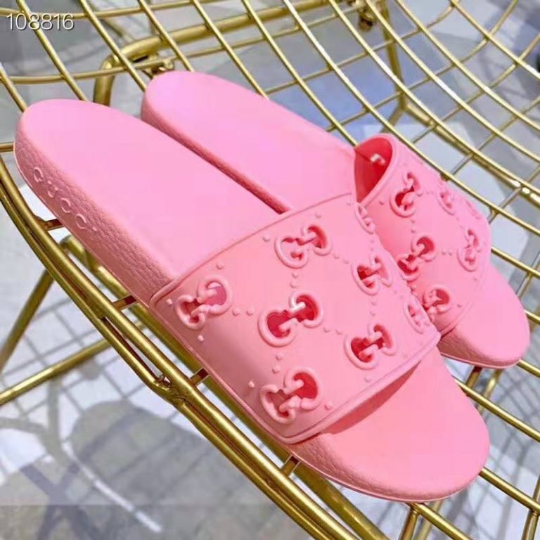 women's rubber gg slide sandal