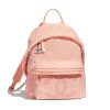 Chanel Women Backpack in Mixed Fiber Goatskin and Silver Metal-Pink