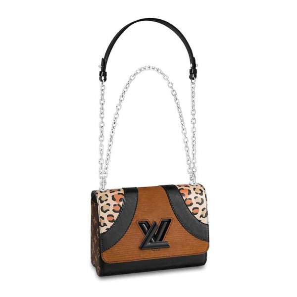 Louis Vuitton LV Women Twist MM Bag-Brown