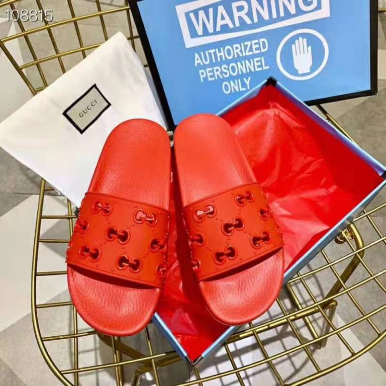 men's rubber gg slide sandal