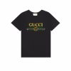 Gucci Women Oversize T-Shirt with Sequin Gucci Logo-Black