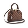 Louis Vuitton LV Women Alma BB Handbag in Graphic Damier Ebene Canvas