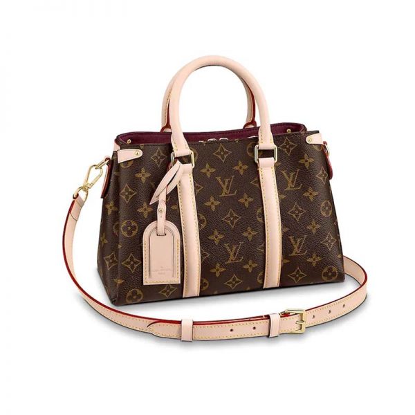 Louis Vuitton LV Women Open Handbag BB in Monogram Canvas-Brown