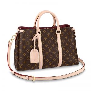 Louis Vuitton LV Women Soufflot MM in Monogram Canvas-Brown