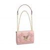 Louis Vuitton LV Women Twist MM Handbag in Emblematic Monogram and Epi Leather