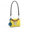 Louis Vuitton LV Women Twist PM Handbag in Epi Leather and Signature LV Twist Lock
