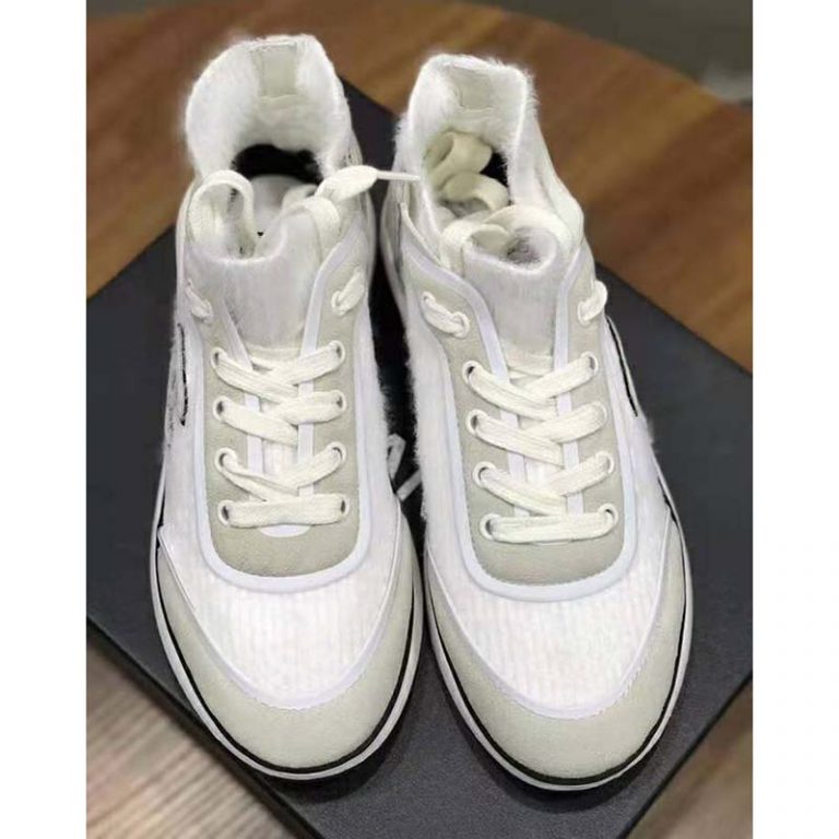 chanel velvet calfskin sneakers