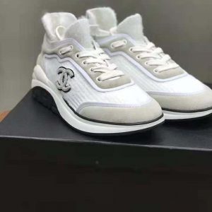 chanel sneakers velvet calfskin & mixed fibers