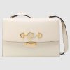 Gucci GG Women Gucci Zumi Grainy Leather Small Shoulder Bag-White