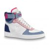 Louis Vuitton LV Unisex Boombox Sneaker Boot in Embossed Lamb Leather-Pink