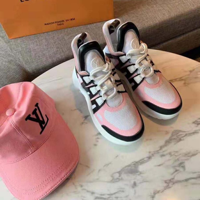 lv archlight sneaker pink
