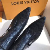 Louis Vuitton LV Women Jumble Flat Ankle Boot in Python and Rubber-Black (1)