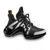 Louis Vuitton LV Women LV Archlight Sneaker in Leather and Technical Fabrics-Black