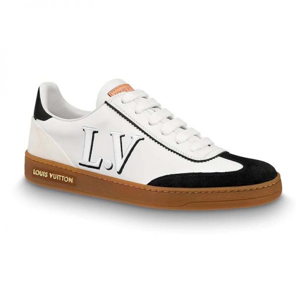 Louis Vuitton LV Women LV Frontrow Sneaker in Calf Leather and Suede Calf Leather-Black