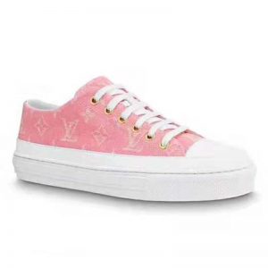 Louis Vuitton LV Women Stellar Sneaker in Pink Monogram Denim