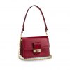Louis Vuitton LV Women Dauphine MM Bag in Smooth Calfskin Leather-Red
