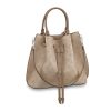 Louis Vuitton LV Women Girolata Bag in Mahina Calfskin Leather-Sandy