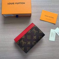 Louis Vuitton LV Women Pallas Compact Wallet in Monogram Canvas with Colored Calf Leather (1)