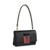 Louis Vuitton LV Women Pochette LV Thelma in Grained Calfskin Leather-Black