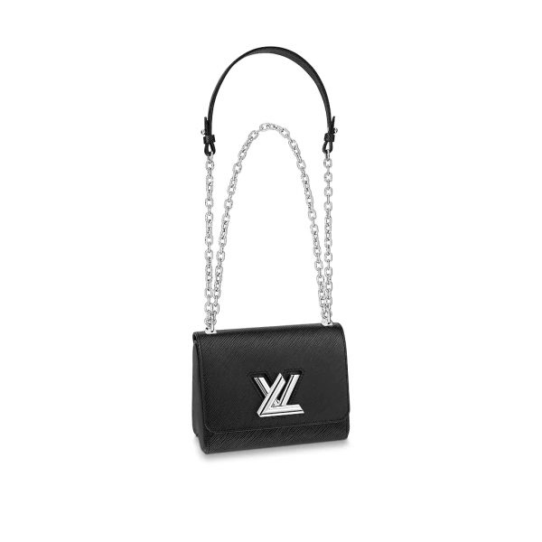 Louis Vuitton LV Women Twist PM Chain Bag in Grained Epi Leather-Black