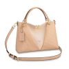 Louis Vuitton LV Women V Tote MM Bag in Embossed Monogram Empreinte Cowhide Leather-Sandy
