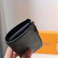 Louis Vuitton LV Unisex Coin Purse in Masculine Monogram Eclipse-Black (1)