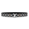 Louis Vuitton LV Unisex LV Initiales 30mm Reversible Belt in Damier Canvas-Grey