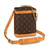 Louis Vuitton LV Unisex Milk Box Bag in Monogram Coated Canvas and Natural Leather