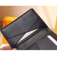 Louis Vuitton LV Unisex Pocket Organizer Wallet in Taurillon Leather-Black (7)