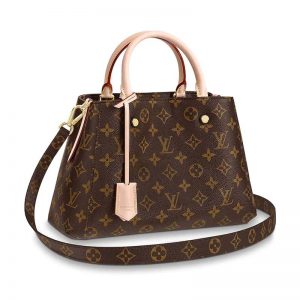 Louis Vuitton LV Women Montaigne BB Bag in Iconic Monogram Canvas-Brown