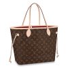 Louis Vuitton LV Women Neverfull MM Bag in Monogram Canvas-Brown