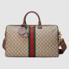 Gucci GG Unisex Ophidia GG Medium Carry-On Duffle-Brown