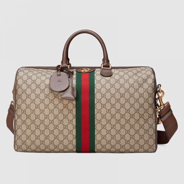Gucci GG Unisex Ophidia GG Medium Carry-On Duffle-Brown