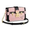 Louis Vuitton LV Women Trunk Clutch Handbag in Supple Epi-Pink