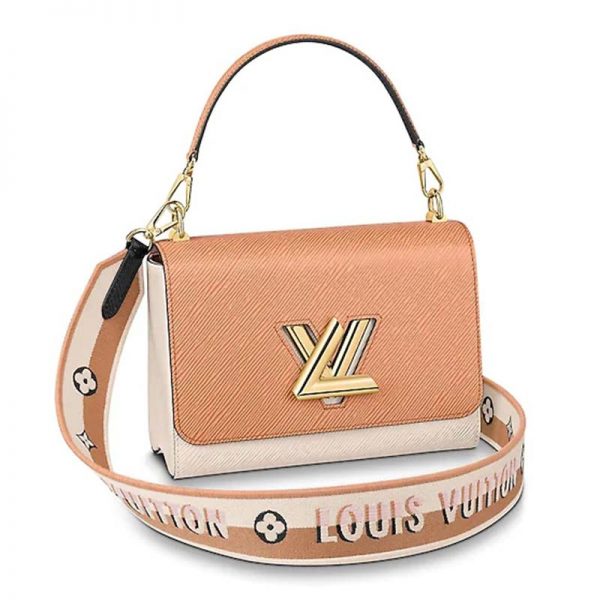 Louis Vuitton LV Women Twist MM Epi Grained Cowhide Leather-Beige