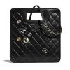 Chanel Women Small Shopping Bag in Aged Calfskin Leather-Black