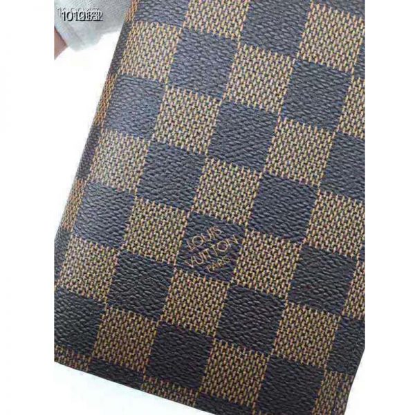 Louis Vuitton LV Unisex Brazza Wallet Iconic Damier Ebène-Brown (6)