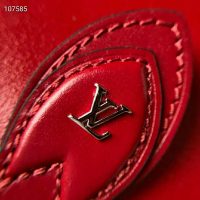 Louis Vuitton LV Women Tambourin Handbag Smooth Calf Leather-Red