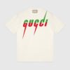 Gucci GG Women Oversize Cotton T-Shirt Gucci Blade-White