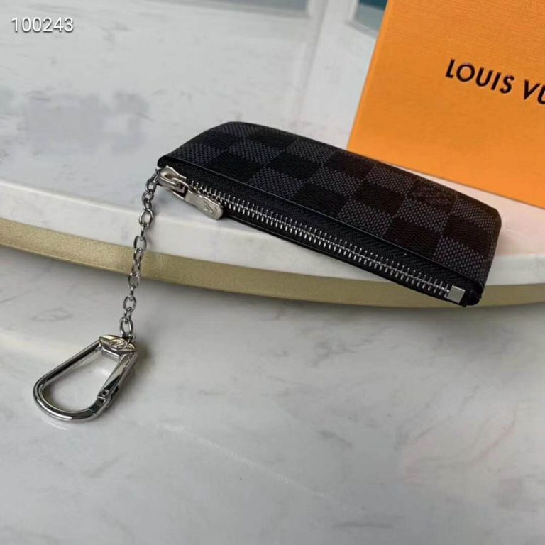 louis vuitton key pouch damier azur