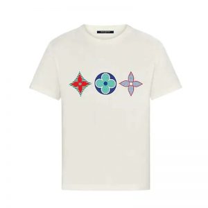 Louis Vuitton LV Women Multicolor Monogram Printed T-Shirt-White