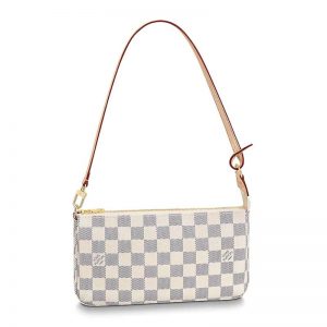 Louis Vuitton LV Women Pochette Accessoires Zippy Wallet Damier Azur Canvas