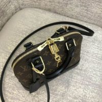 Louis Vuitton LV Women Alma BB Handbag Monogram Canvas-Brown