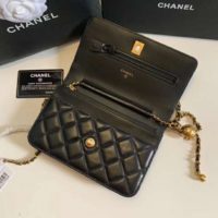 Chanel Women Classic Wallet On Chain in Lambskin-Black