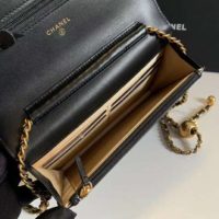 Chanel Women Classic Wallet On Chain in Lambskin-Black