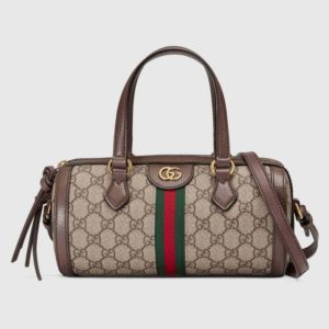 Gucci GG Unisex Ophidia GG Small Boston Bag Supreme Canvas